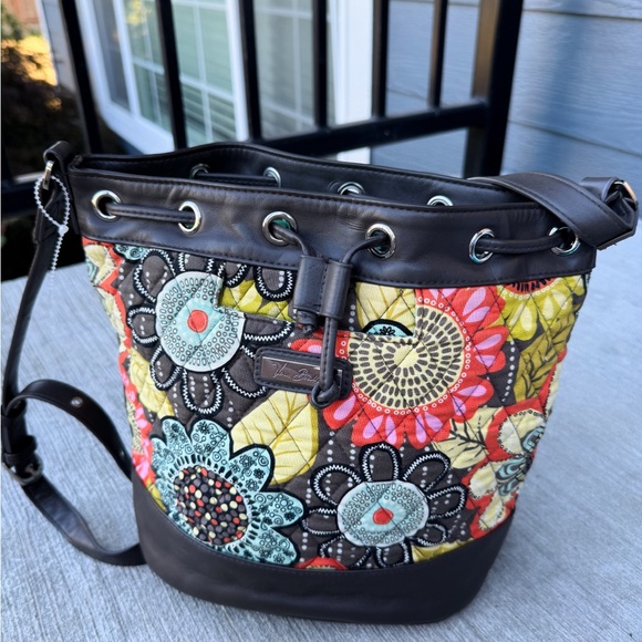Vera Bradley Drawstring Bucket Crossbody Bag - Picture 3 of 4